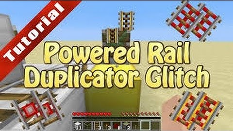Minecraft 1.8 Rail Duplication Glitch