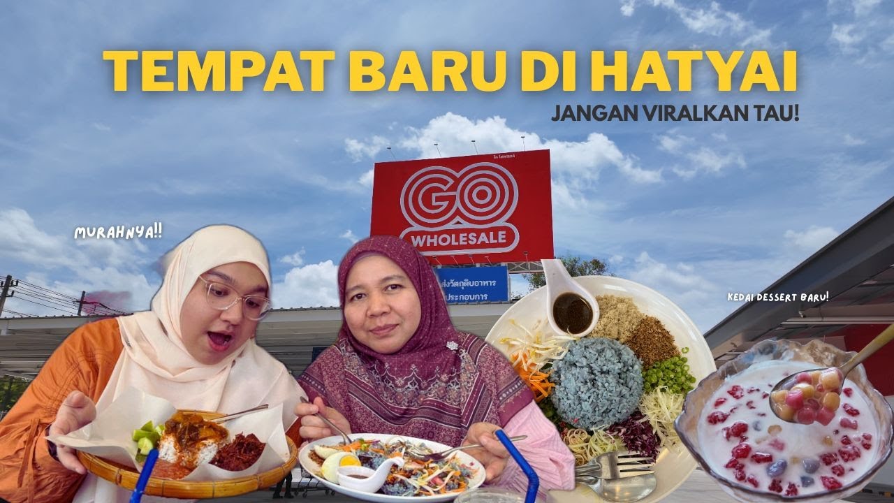 Hatyai Vlog| Terjah kedai makan HALAL, LOCAL, MURAH DAN TAK VIRAL di Hatyai, Jangan Viralkan tau!