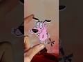 Courage the Cowardly Dog 3D printed - Keychain, Magnet and Pin