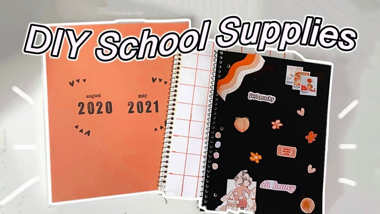 DIY aesthetic School Supplies 2020 YouTube