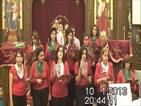 كورال نسبيح قلب العدرا الامارات العين ياعدرا ياحبيبتنا 