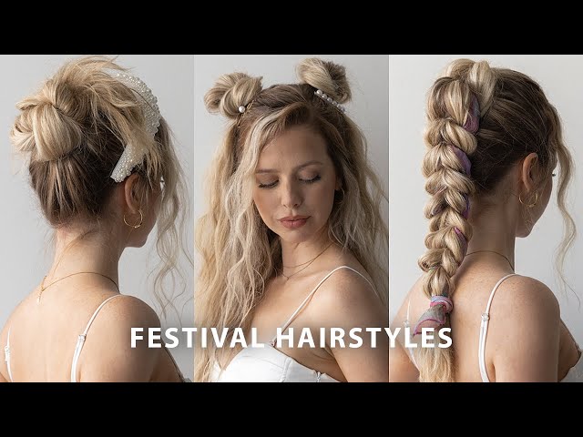 20 Music Festival Hairstyle Ideas That Are Anything But Basic | Music festival  hair, Festival hair, Side braids for long hair