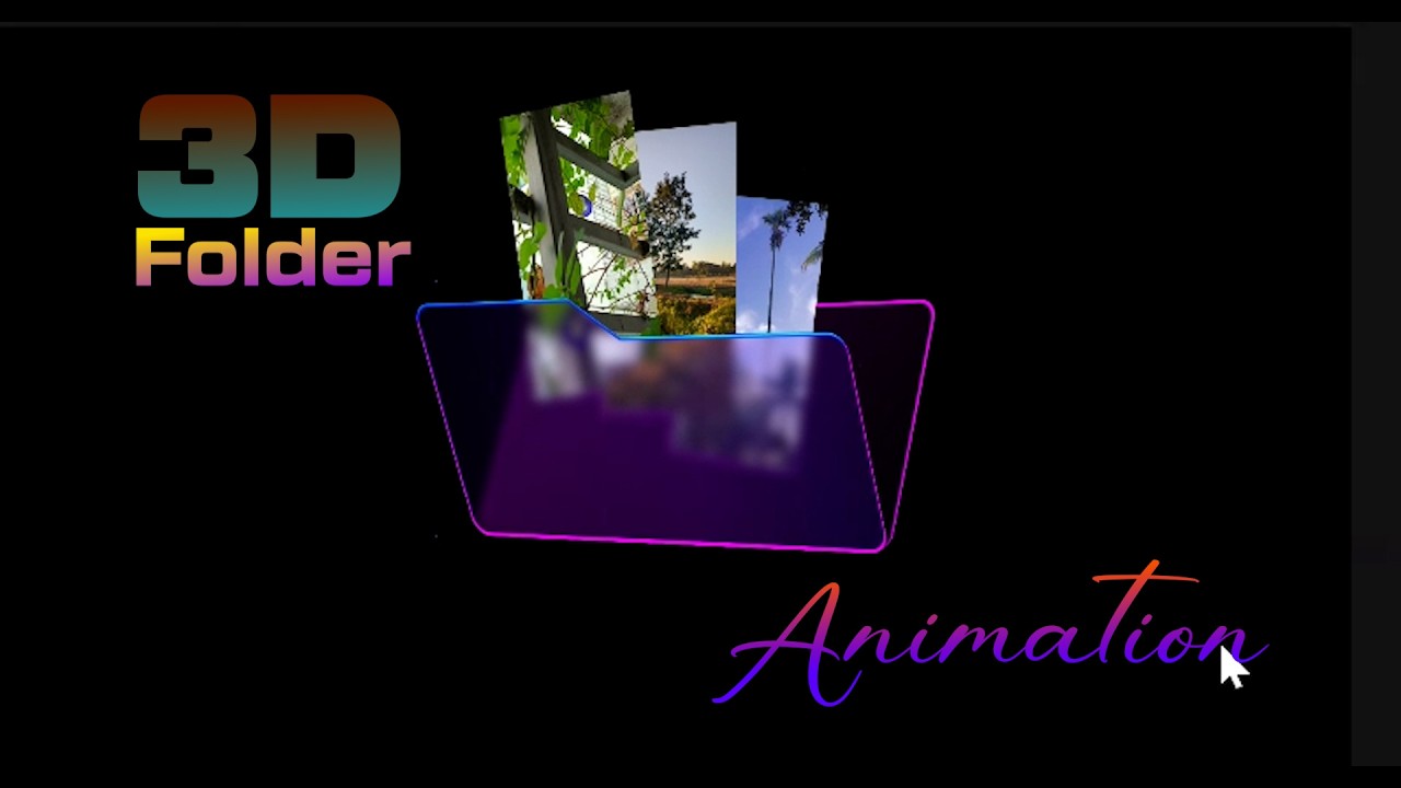 3D Folder Animation After Effects Advanced Technique - YouTube