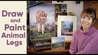 How To Paint Animal Legs in Soft Pastel