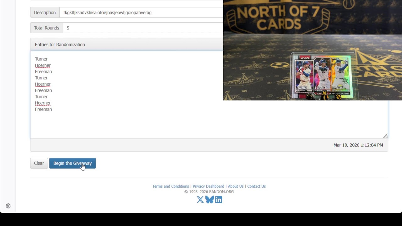 2026 Topps Series 1 Baseball JUMBO 1X Case Player BREAK #15- Mar 10th