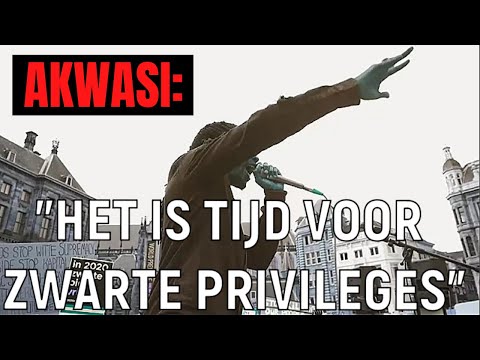 Toespraak Akwasi op de dam in Amsterdam.