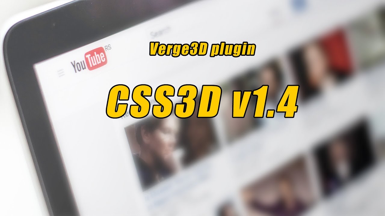 Verge3D plugin:css3d v1.4 release