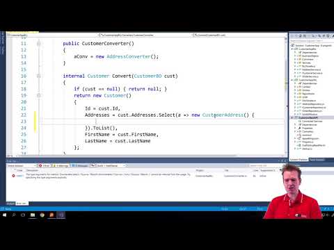 Building a REST API in NET Core | S3P74 | Fixing Error in CustomerConverter from BO to Entity