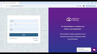 QDC (Quick Dry Cleaning) software Introduction Video. screenshot 4