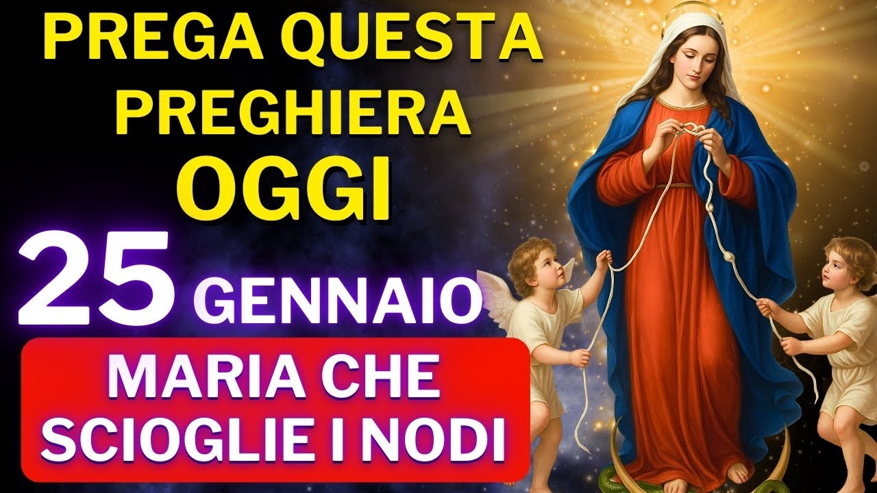 MARIA CHE SCIOGLIE I NODI 💖PREGA CON FEDE QUESTA PREGHIERA E RICEVI IL TUO MIRACOLO OGGI