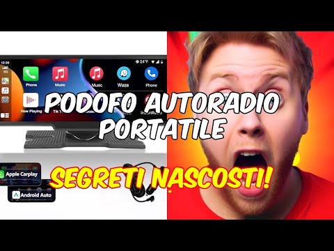 Recensione podofo autoradio portatile: wireless apple carplay, android auto e molte altre funzioni!