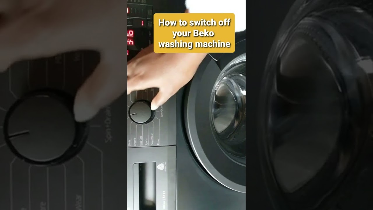 🌊🙄HOW TO SWITCH OFF BEKO WASHING MACHINE TURN OFF WASHING MACHINE 
