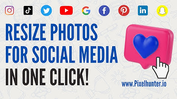 Resize Photos For Social Media in ONE Click