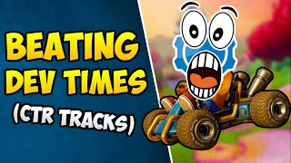 Beating All Developer Time Trials In Crash Team Racing Nitro Fueled part 1  Ctr Tracks