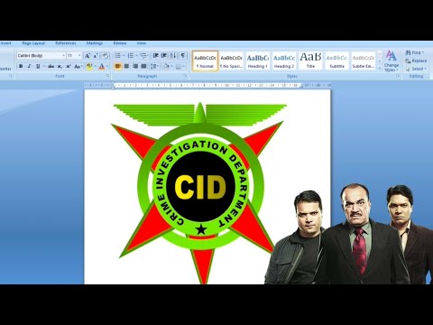 How to draw CID logo design in MS Word|#cid's Avatar