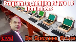 M&PD_Lab-07_Program_6 : Addition of two 16 bit numbers I Hindi I English