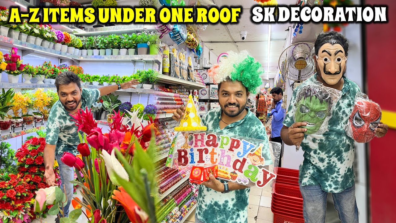 ₹2 முதல் Gifts, Artificial Flowers, Party Decor, Stationary | பிரமாண்டமான Sk Decoration Coimbatore
