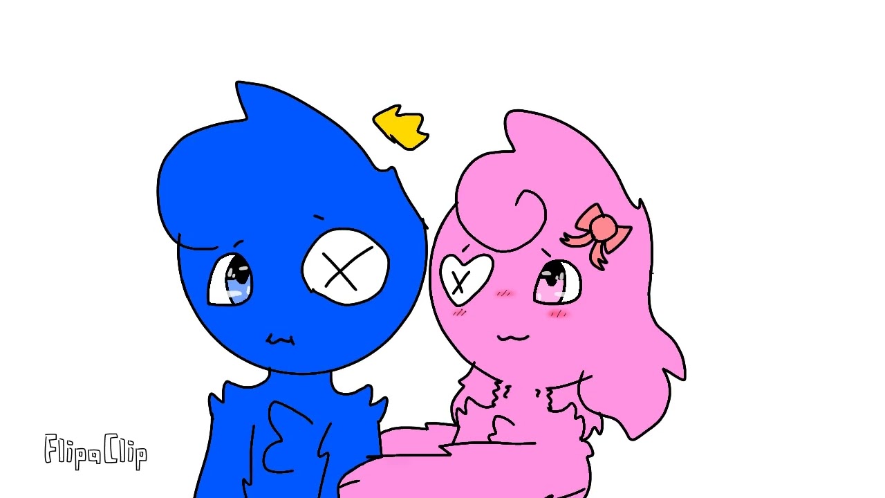 💙💚❤️Rainbow Friends | Animation FlipClip | Blue x Pink x Green | #1 ❤️💚💙