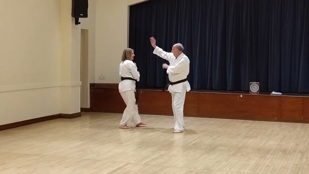 Sensei Terry and Gosia freestyle sparring (Jiyu Kumite)