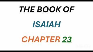 ISAIAH Chapter 23