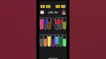Water Sort puzzle level 1145 | AYU Gamester #shorts