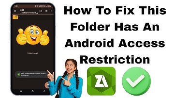 Obb/data folder access restriction - This folder has android access restriction Zarchiver (New 2025)