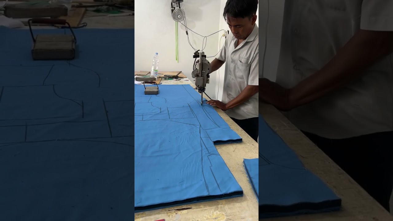 CARA MENGGUNAKAN MESIN POTONG KAIN | MOKO KONVEKSI GARMENT SEMARANG