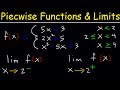 Piecewise Functions - Limits and Continuity
