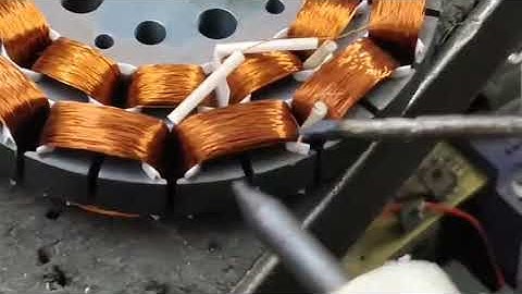 Ceiling fan stator repaired and soldering 7557-311-311