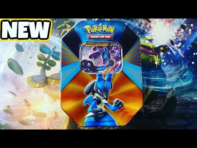 Opening A Pokemon Lucario V Forces Tin Set Pokemon Spring 2021 Youtube