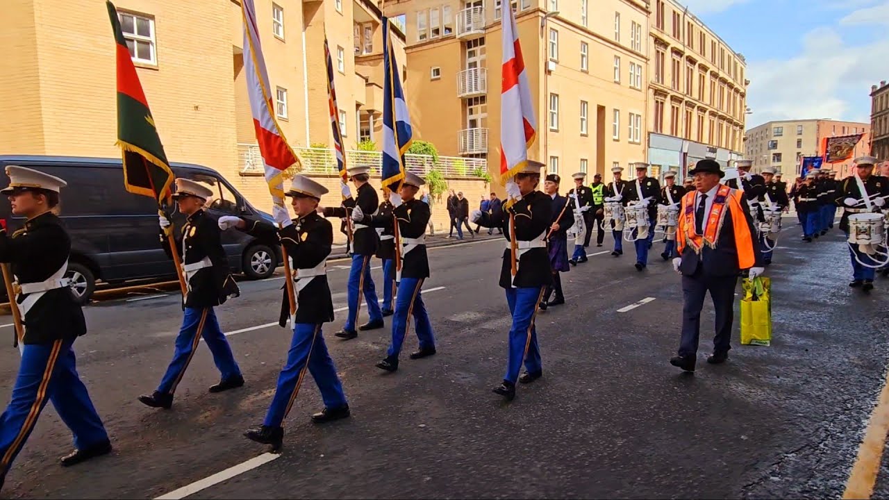 Mourne young defenders flute band at Glasgow Boyne celebrations 1st July 2023