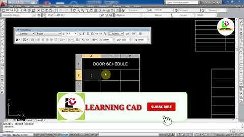AutoCAD Table Command Tutorial Complete || Table Style Setting || Table Edit, Formula,