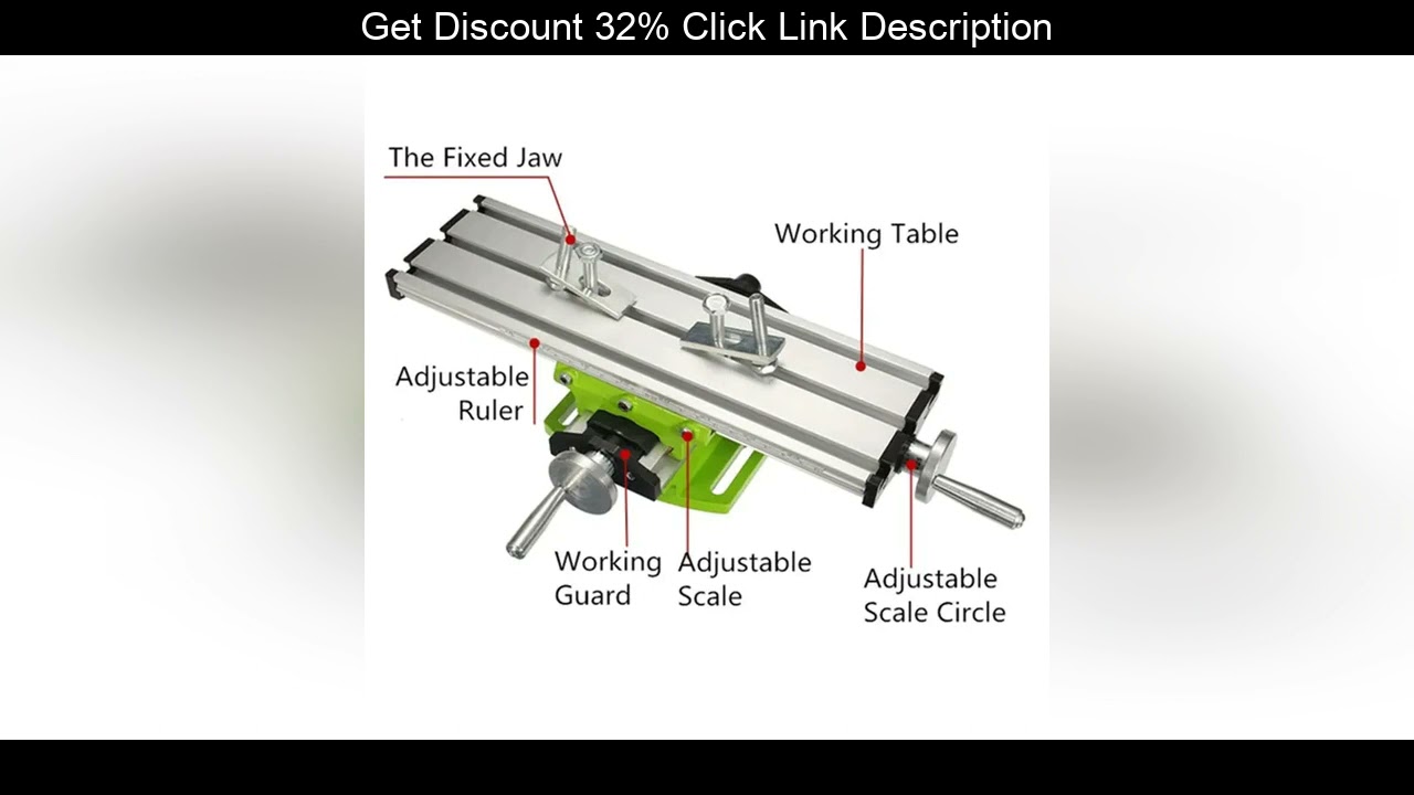 Review MINIQ BG6300 Mini Precision Milling Machine Worktable Multifunction Drill Vise Fixture Worki