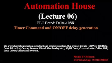 On Delay & Off Delay using timer Command in DELTA PLC