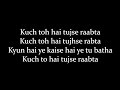 (LYRiCS)Raabta Title Song Lyrics |Full Song| Deepika Padukone HD