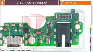 Itel P55 A666LN Charging Mic Speaker Ringer Solution All-In-One Sub Board Repair