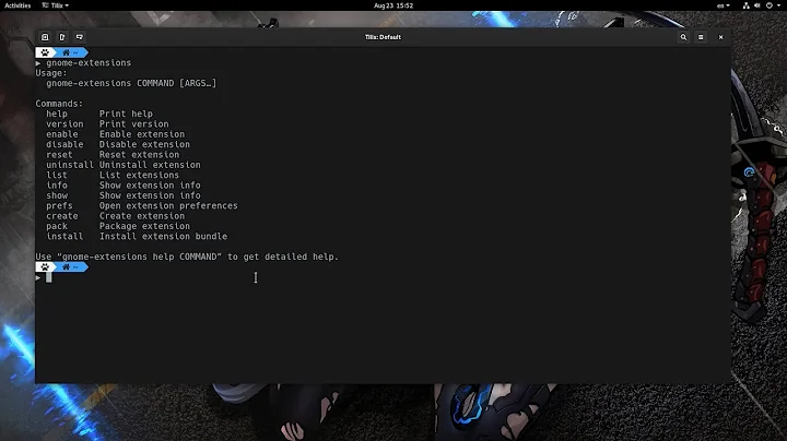 GNOME 3.34: A new CLI for managing Shell Extensions