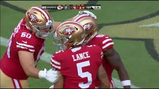 Trey Lance Throws an 80 Yard Touchdown Pass