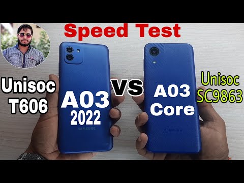 Samsung Galaxy A03 vs Galaxy A03 Core Speed Test Comparison?
