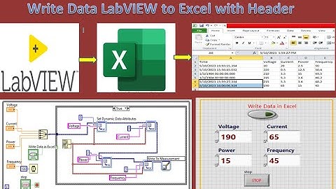 How to write data from LabVIEW to excel file
