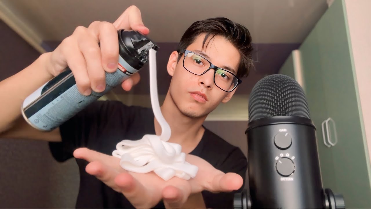 ASMR Hand Sounds & Shaving Foam