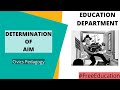 Determination of aim  online education   free education for all