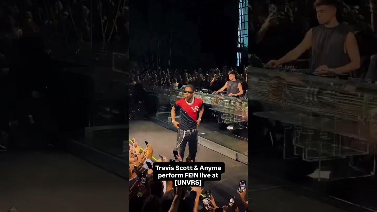 Travis Scott & Anyma Perform “FE!N” Live at UNVRS Club Ibiza 🔥🎶