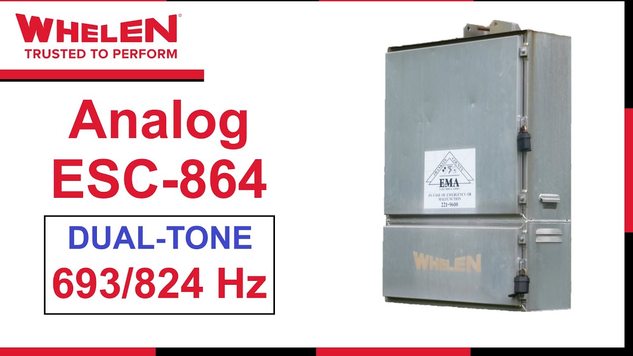 Whelen Analog ESC-864 (693/824 Hz) Dual-tone | All signals synth