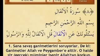 ENFÂL SÛRESİ  |  MEHMET EMİN AY  [TEK PARÇA]  - yeni versiyon -