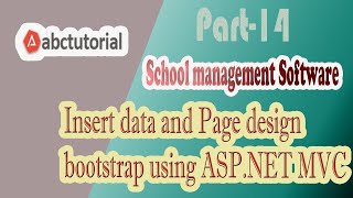 SMS-14: Insert data and Page design bootstrap using ASP.NET MVC JQUERY AngularJS