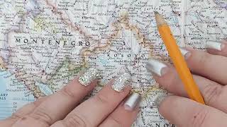 ASMR ~ Kosovo History & Geography ~ Soft Spoken Map Tracing screenshot 1