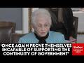 Virginia Foxx Swipes At Dems For 'Previous Shutdown Antics' While Going Over Gov't Funding Bill