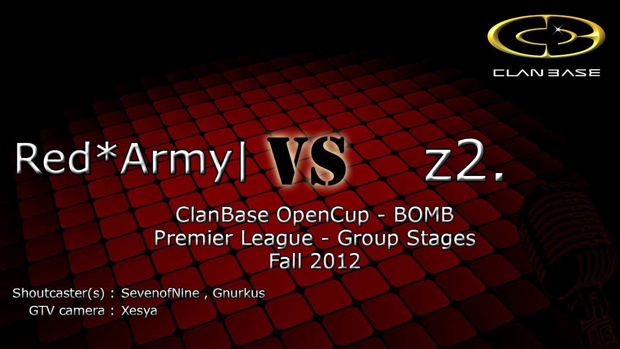 ClanBase OpenCup BOMB - Fall 2012 - Red*Army| vs z2.