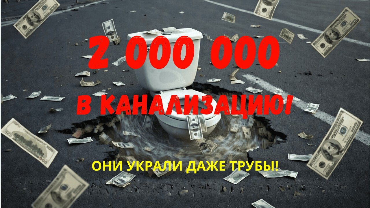 2 000 000 ГРН УПЛЫЛИ В КАНАЛИЗАЦИЮ! Они украли даже трубы